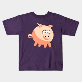 Cute colorful pig Kids T-Shirt